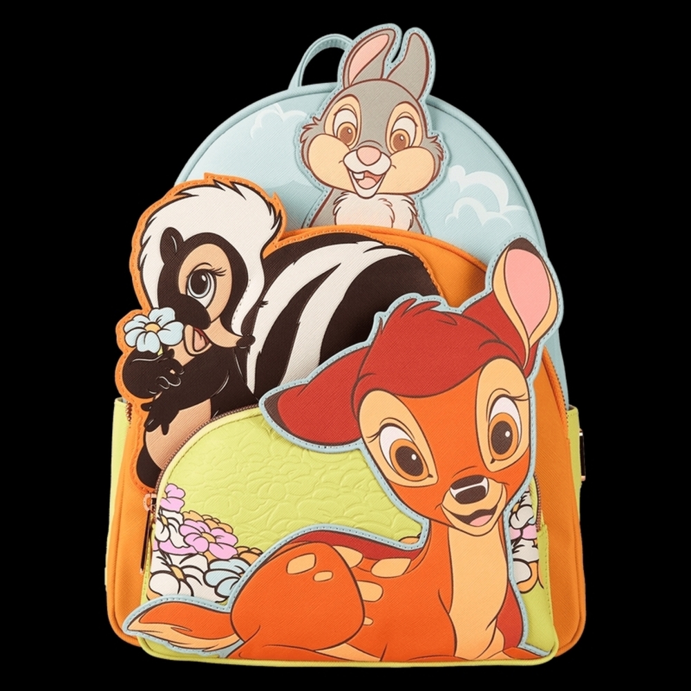 Disney Loungefly Backpack Purse Bambi, Flower And Thumper